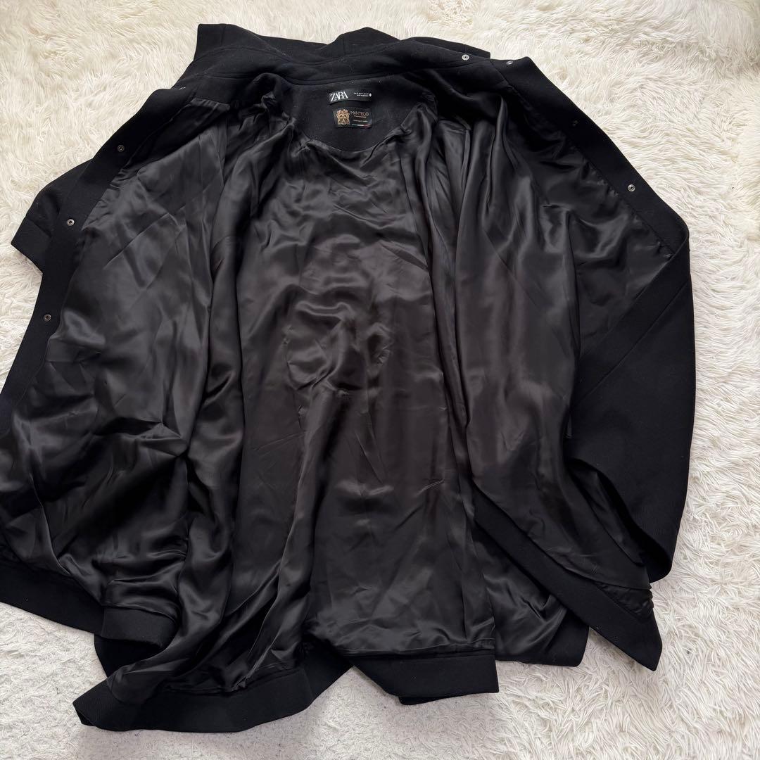 希少美品　ZARA マンテコ　ケープコート　ポンチョ　オーバーサイズ　ブラック