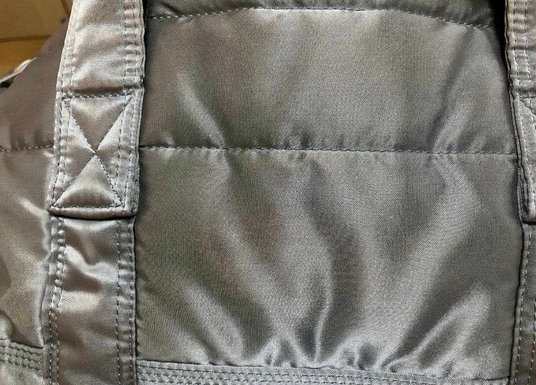 【値引】PORTER タンカー シルバーグレードラムバッグ ストラップ付