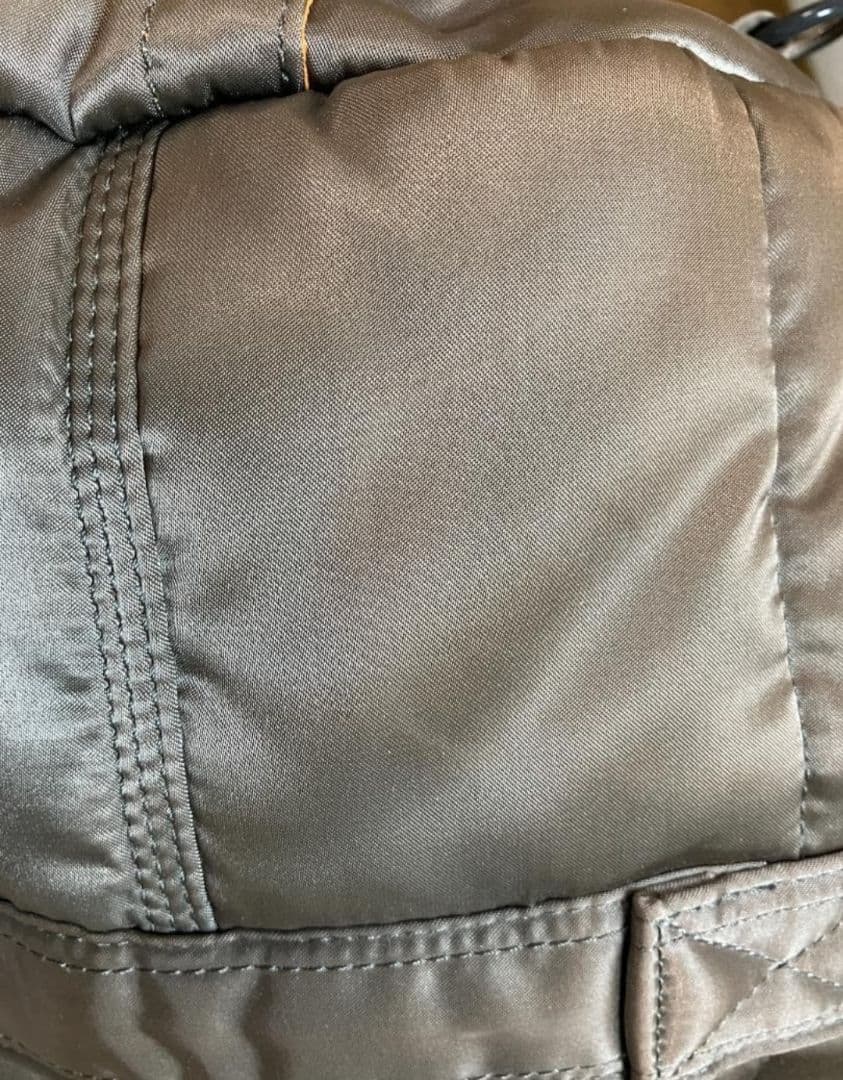 【値引】PORTER タンカー シルバーグレードラムバッグ ストラップ付