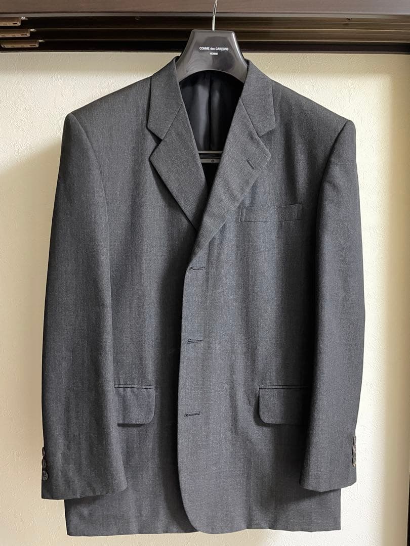 AD1997 コムデギャルソン 田中オム ウール セットアップ スーツ グレー