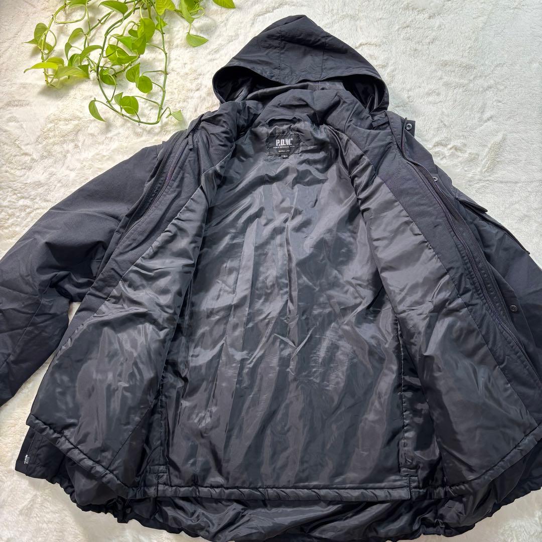 【美品】AVIREX PDW 多機能 ミリタリージャケット 2ウェイ Wジップ