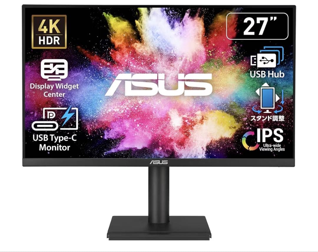 新品 ASUS VA27U 27インチ4KHDRモニターお気軽にお声掛けください