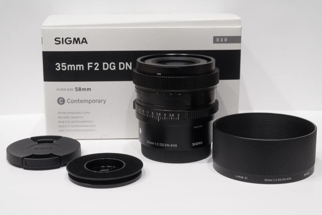 SIGMA 35mm F2 DG DN ソニーEマウント 元箱付き