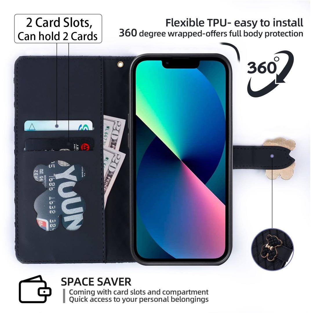 iPhone12Pro/iPhone 12スマホケースくまクマ