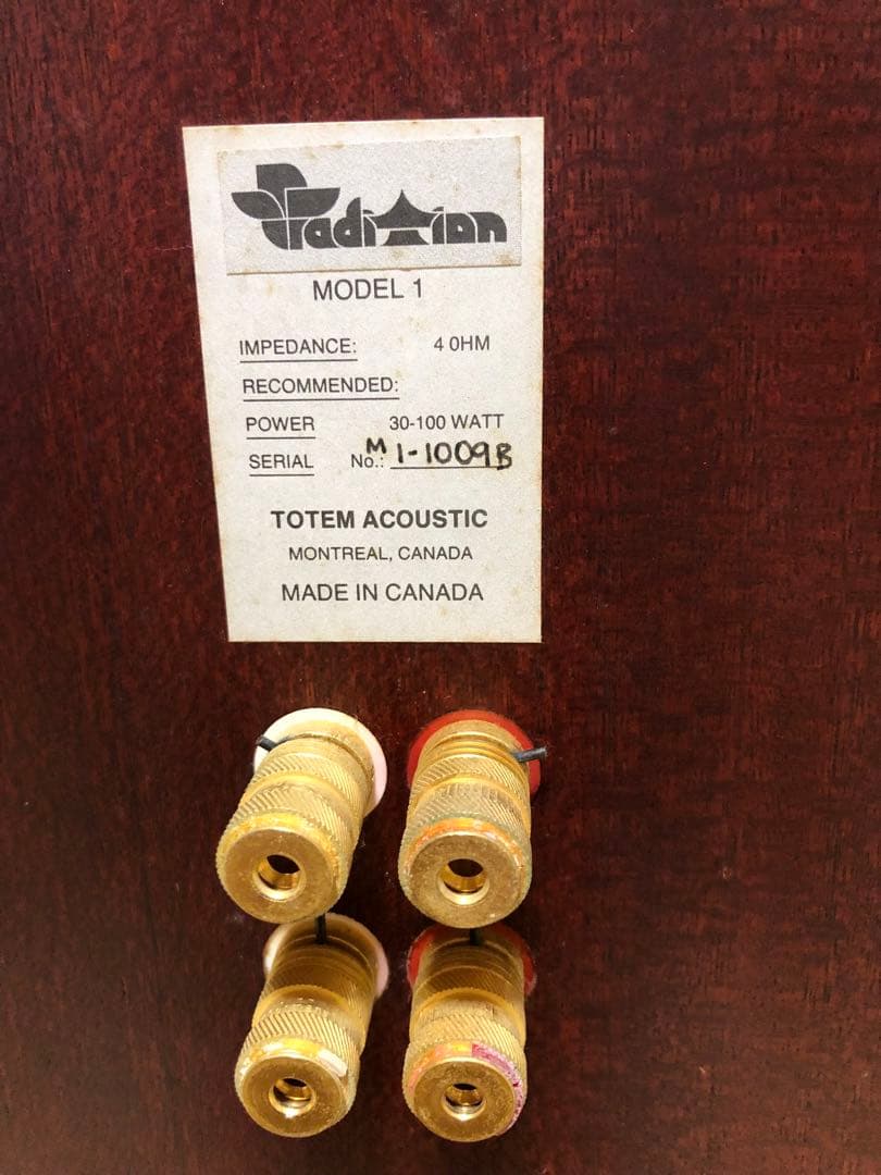 TOTEM ACOUSTIC MODEL1 スピーカー