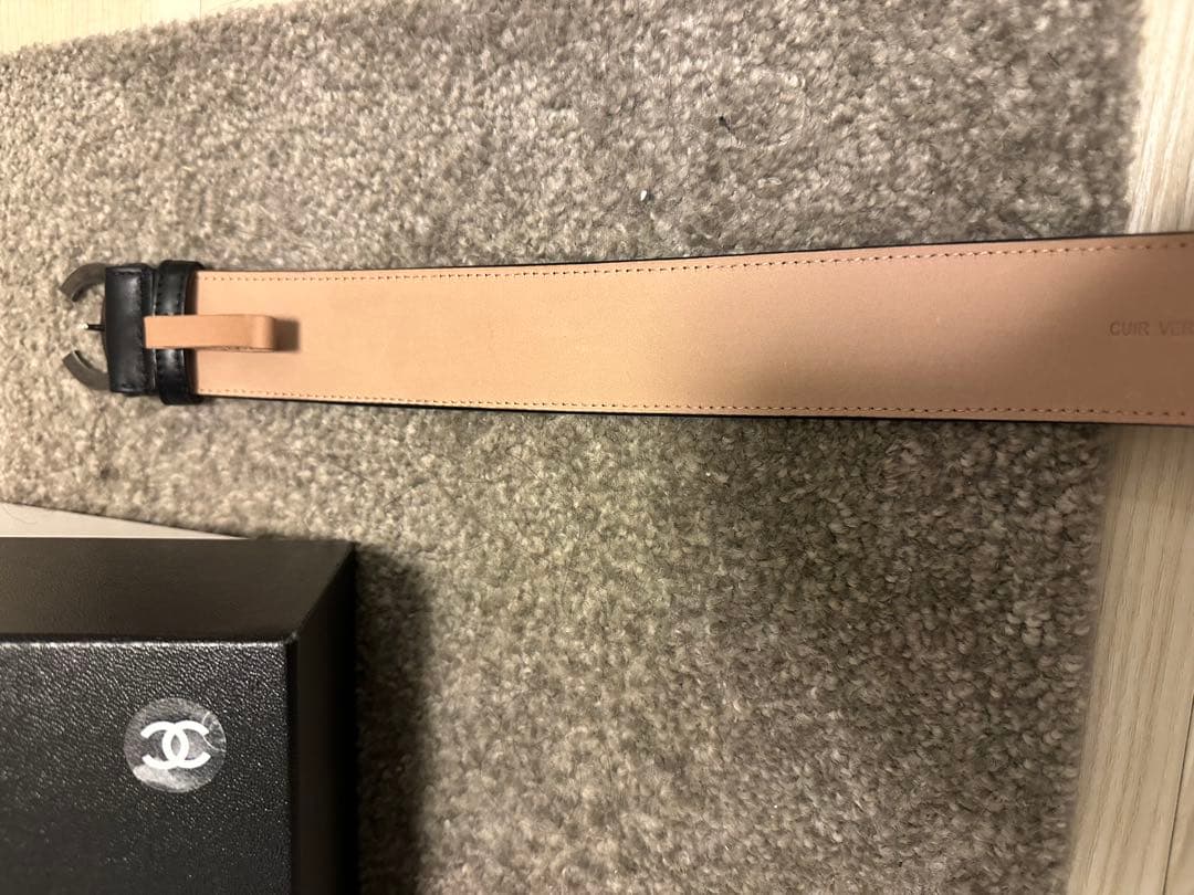 【ほぼ未使用】シャネル ココマーク ベルト カメリア NO.5香水瓶 85/34