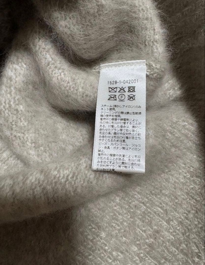 UNITED ARROWSフォックスカシミヤ スパンコール ミドル カーディガン