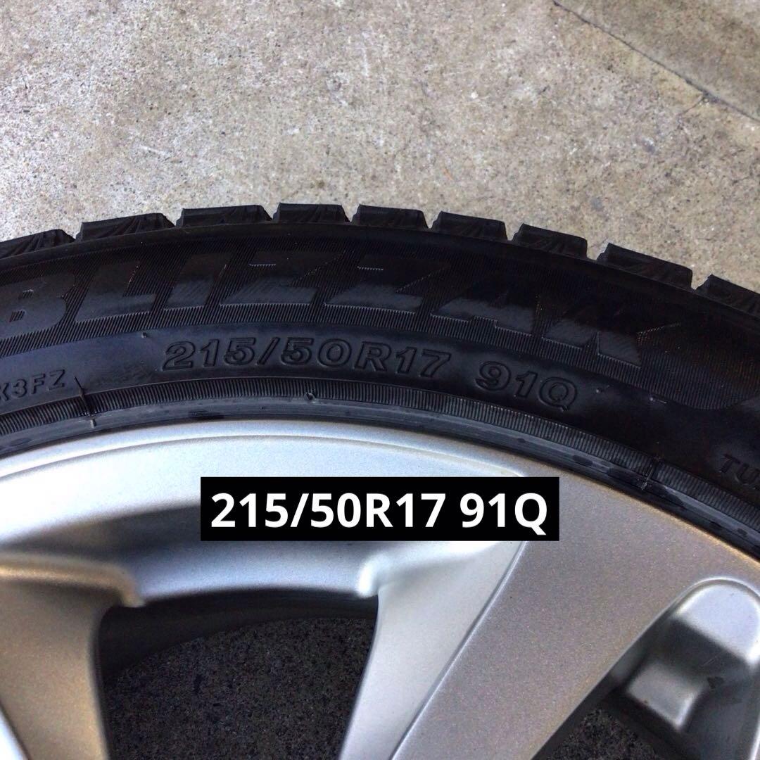 215/50R17 VRX3 2021年 7J 5H114.3 +53 アルミ付