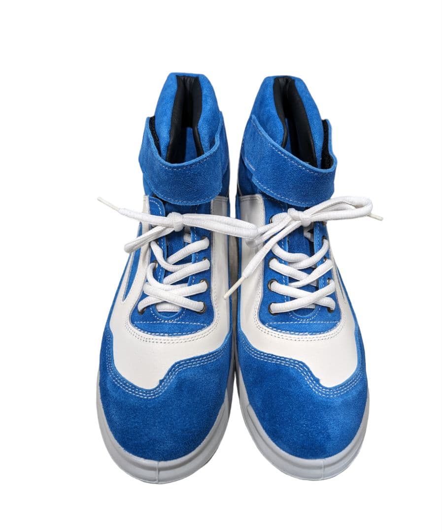 青木　安全靴　コバルトブルー×ホワイト