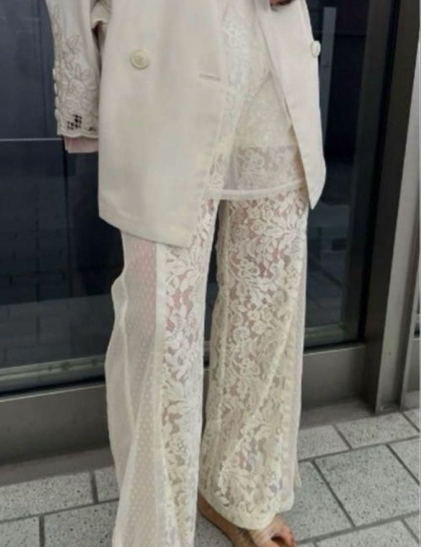 パンツ Ameri MEDI LINGERIE LIKE LACE PANTS