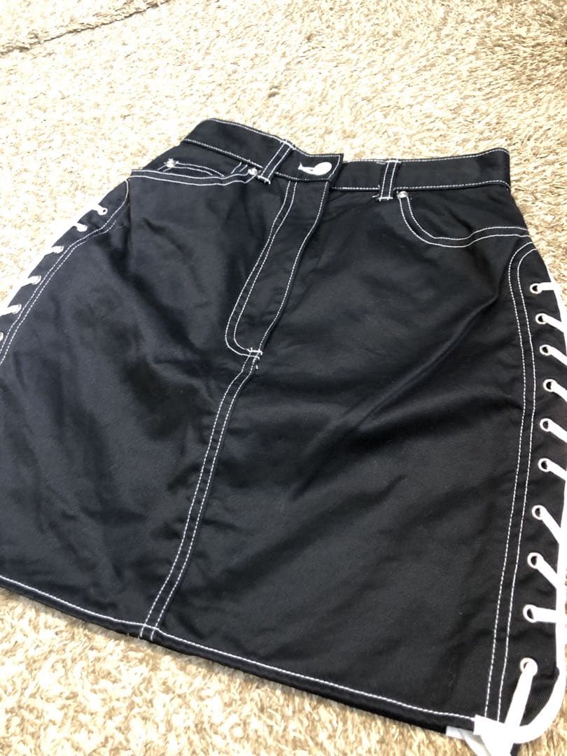 Junior Gaultier ゴルチエ　ミニ　スカート　サイドレース　y2k