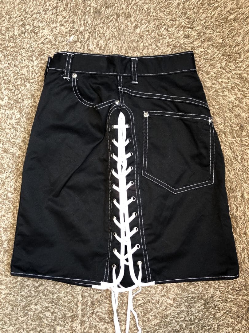 Junior Gaultier ゴルチエ　ミニ　スカート　サイドレース　y2k