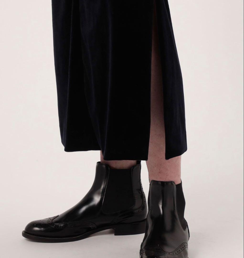 【専用】CABaN ソフトベロア Vネックロングワンピース ブラック / XS