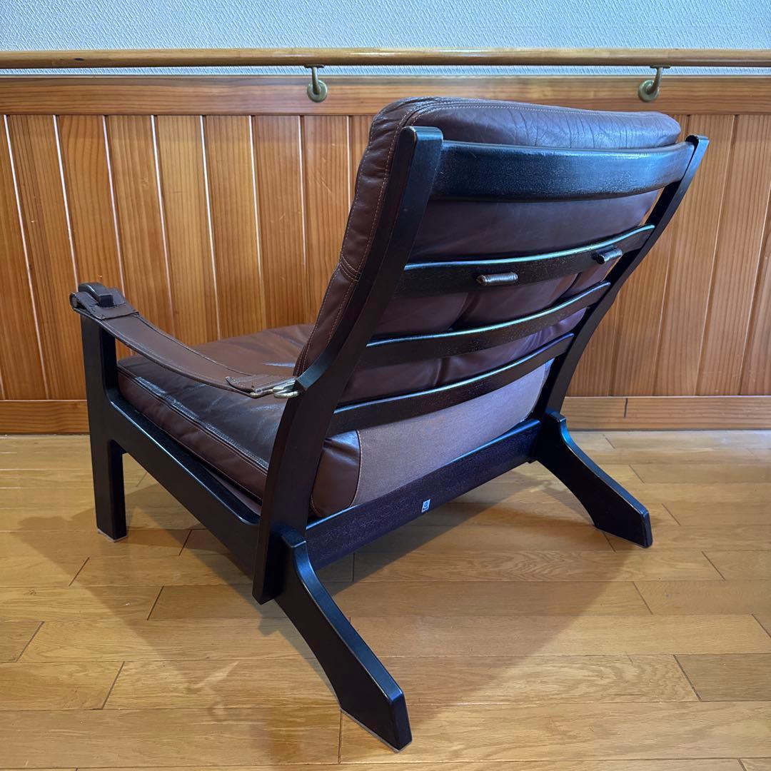 カンディハウス HOCK社 シャーフ 1人掛けソファ　マホガニー/本革　北欧