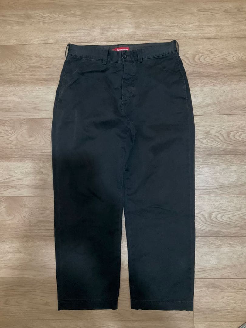 パンツ Supreme pin up chino black 32