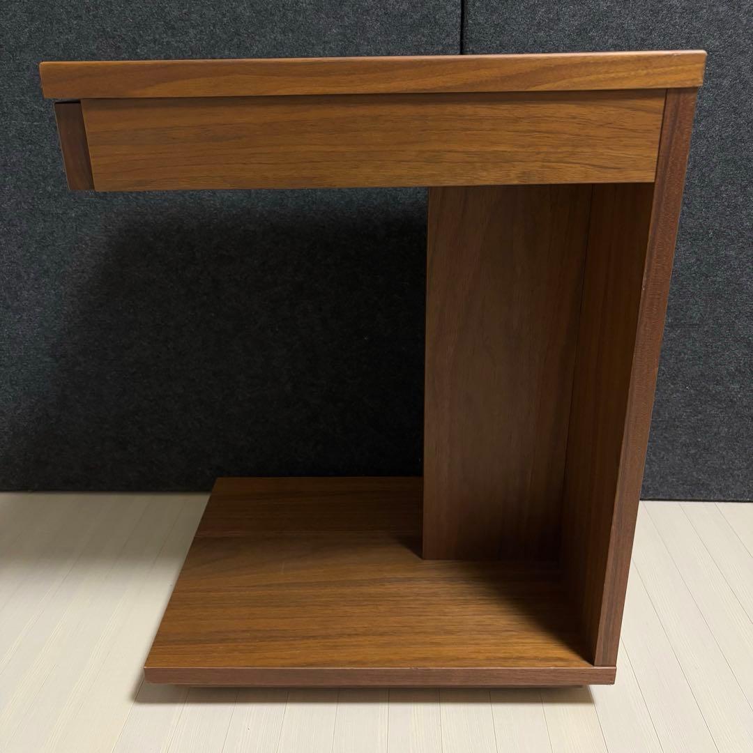 レグナテック　ジラーレ　ウォールナット　サイドテーブル　引き出し　ローテーブル