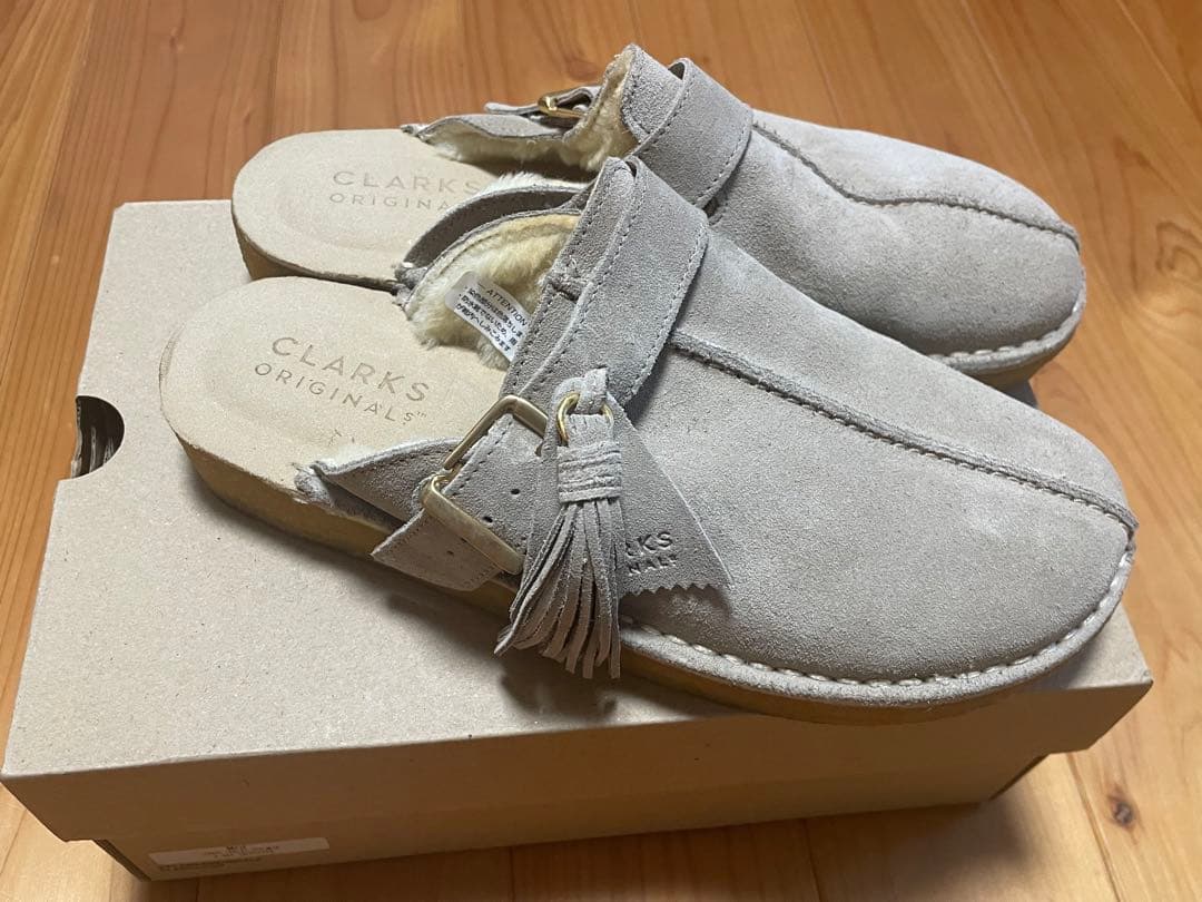 再値下げしました‼︎‼︎CLARKS ORIGINALS サボサンダル グレー