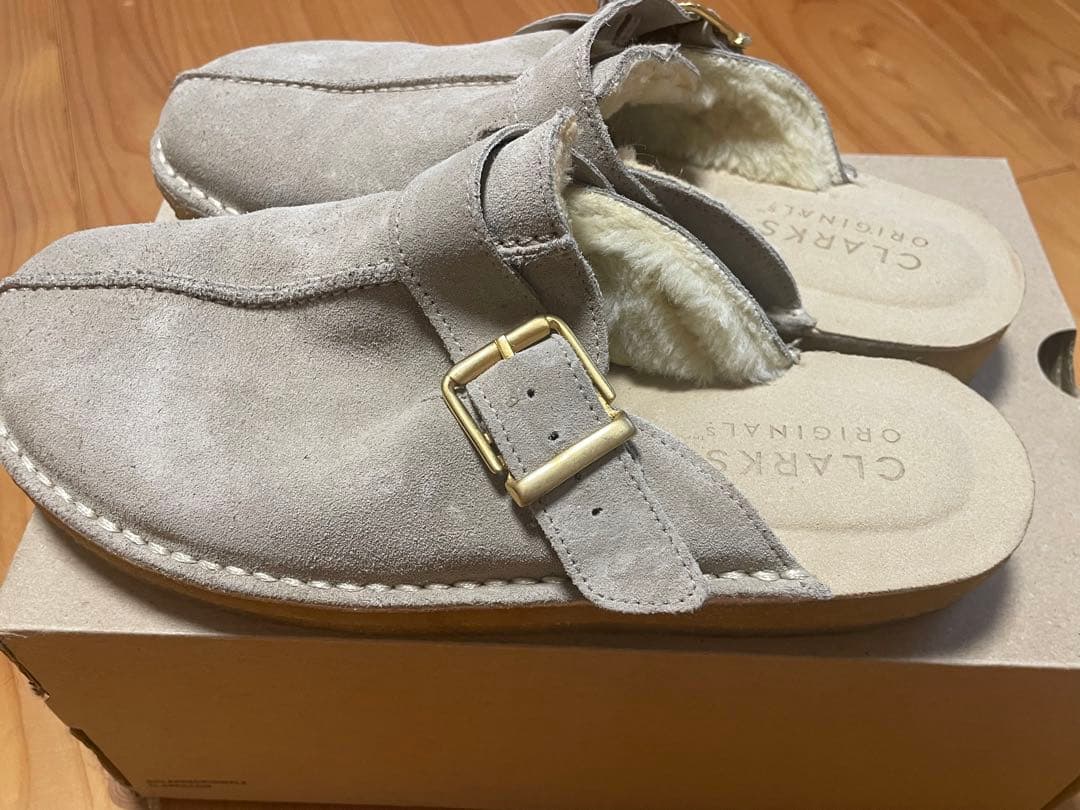 再値下げしました‼︎‼︎CLARKS ORIGINALS サボサンダル グレー