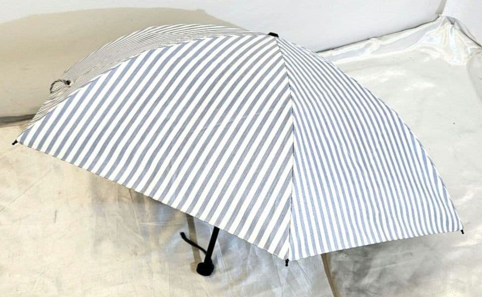 フォロー割　SUNBARRIER100　サンバリア　ストライプ　折りたたみ　傘