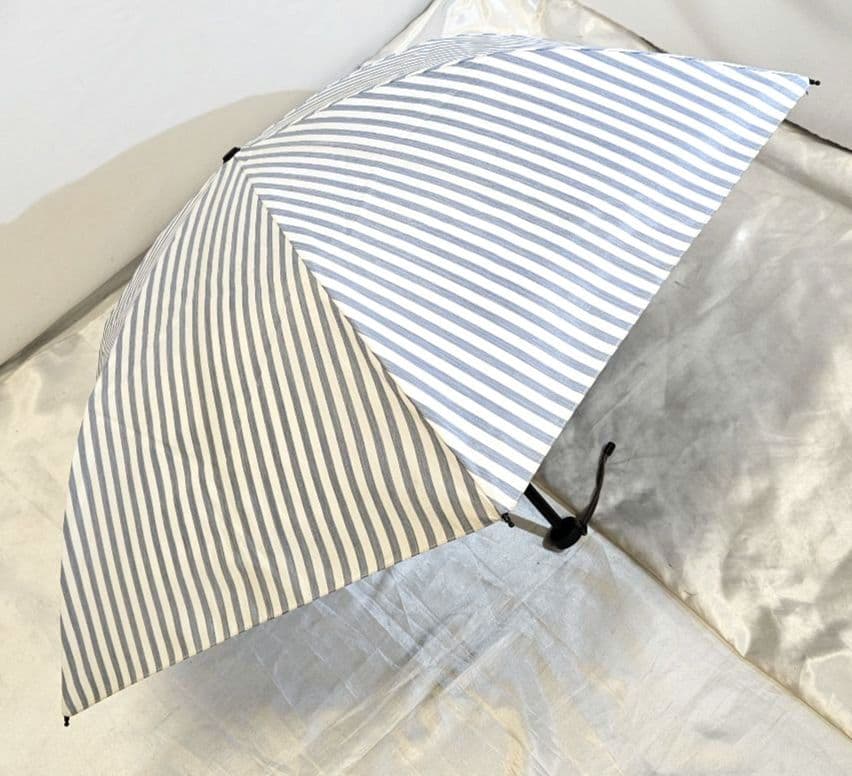フォロー割　SUNBARRIER100　サンバリア　ストライプ　折りたたみ　傘