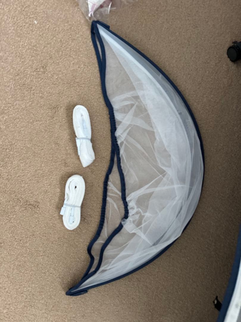 Nijakise ベビーベッド HZDMJ ブルー　折りたたみベッド