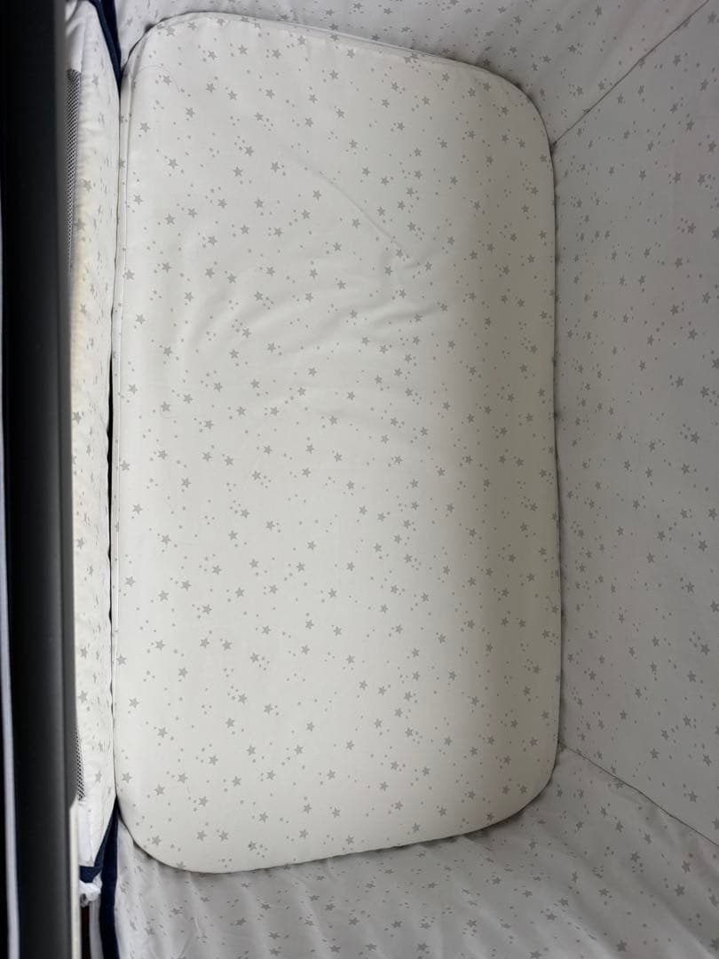 Nijakise ベビーベッド HZDMJ ブルー　折りたたみベッド