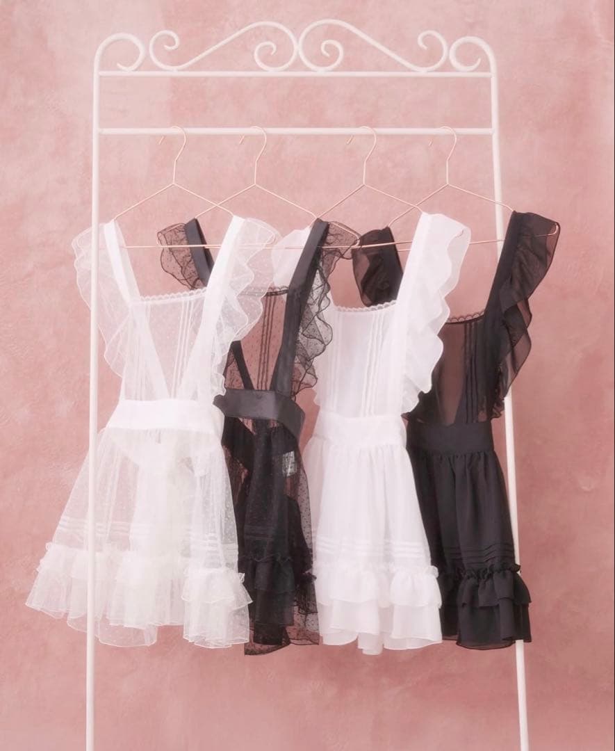 palelfy ホイップフリルエプロン