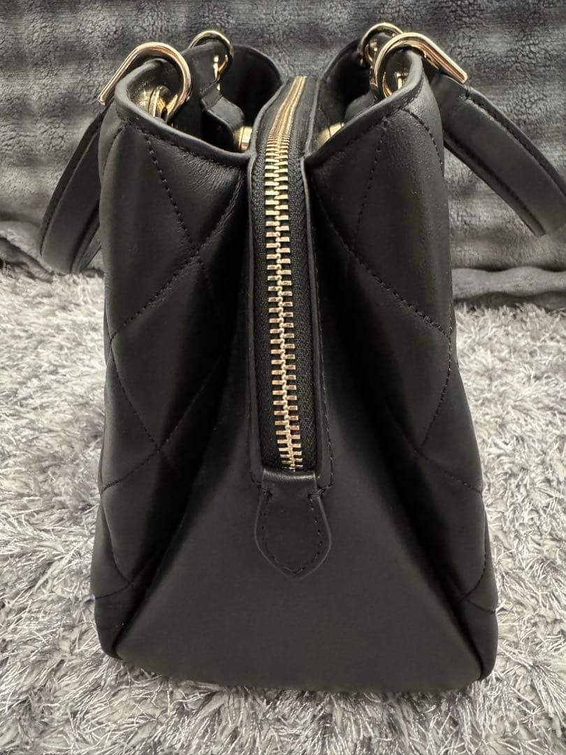 kate spade キルティング ハンドバッグ 黒