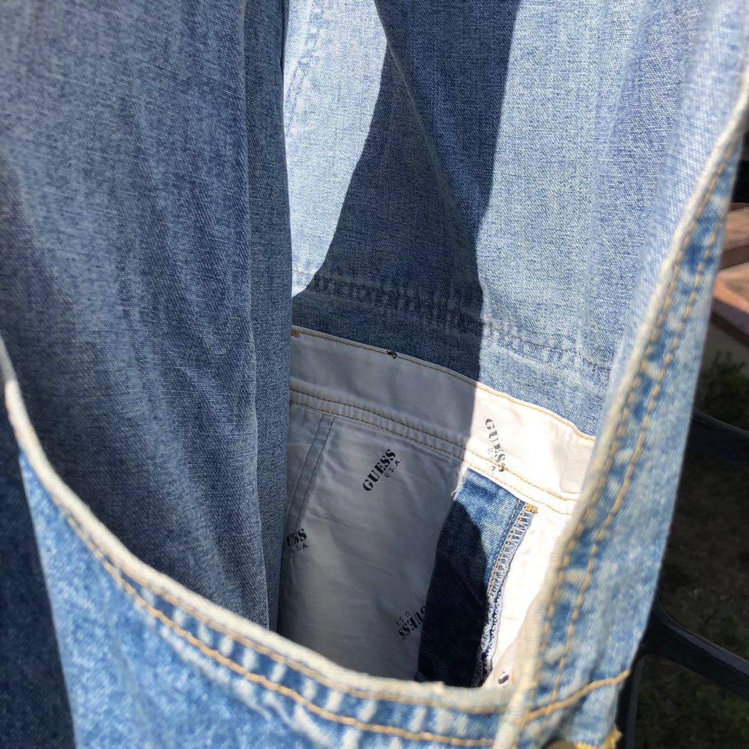 レア 常田大希 90s カナダ製 Guess ゲス オーバーオール XL