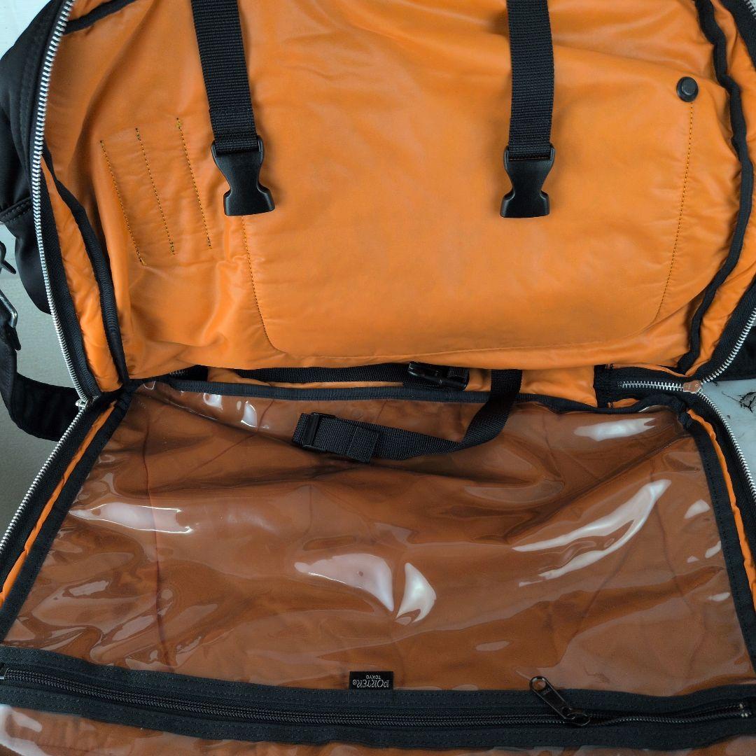 【美品】ポーター☆タンカー　2WAY　大容量　ボストンバッグ　2室　メンズ　黒