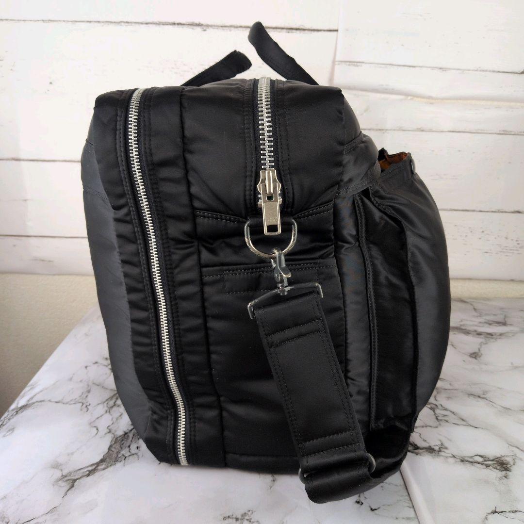 【美品】ポーター☆タンカー　2WAY　大容量　ボストンバッグ　2室　メンズ　黒