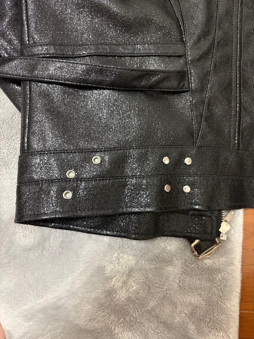 cozy worldwide leather jacket 初期モデル　ラメ