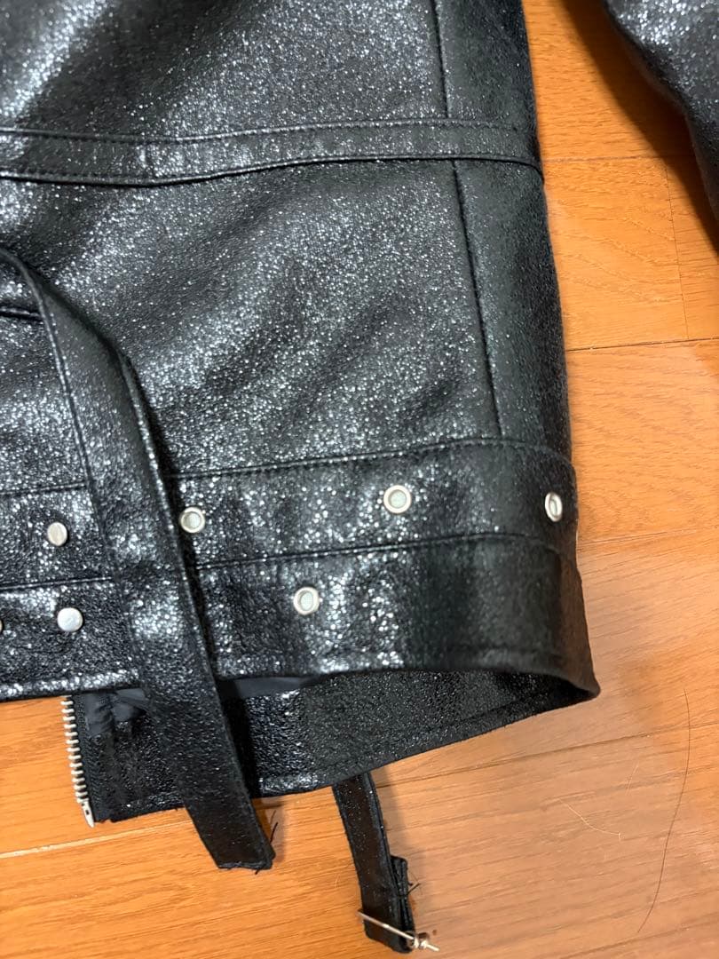 cozy worldwide leather jacket 初期モデル　ラメ