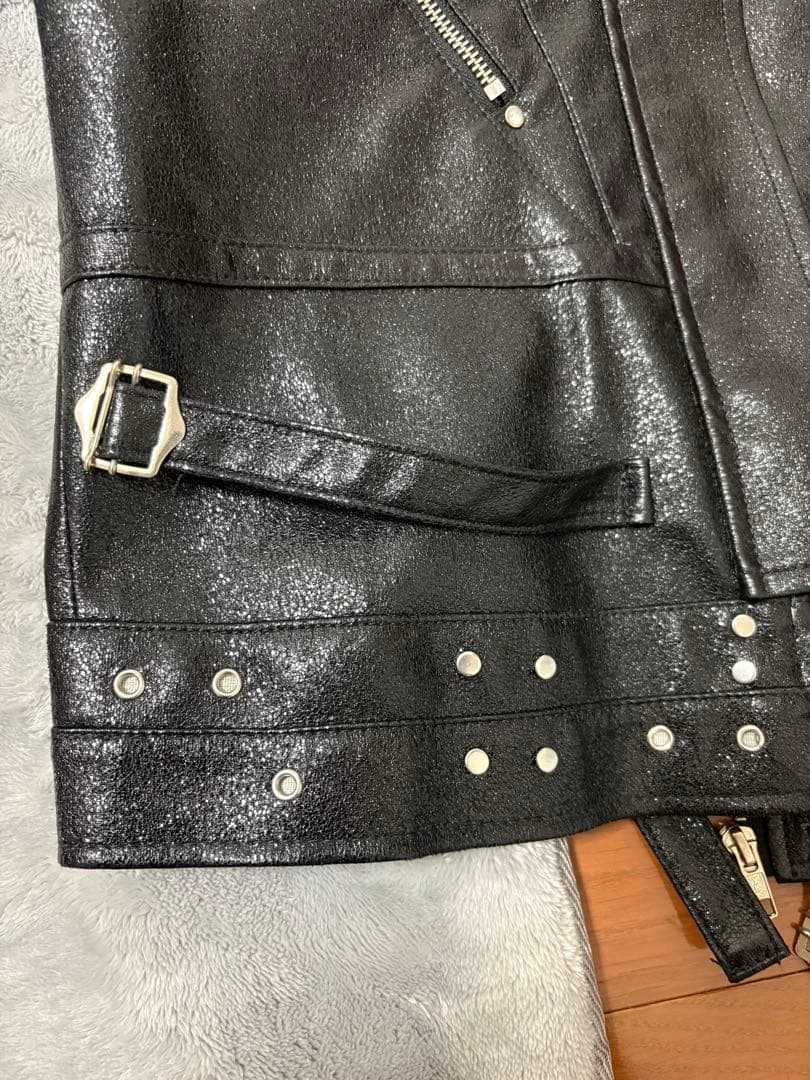 cozy worldwide leather jacket 初期モデル　ラメ
