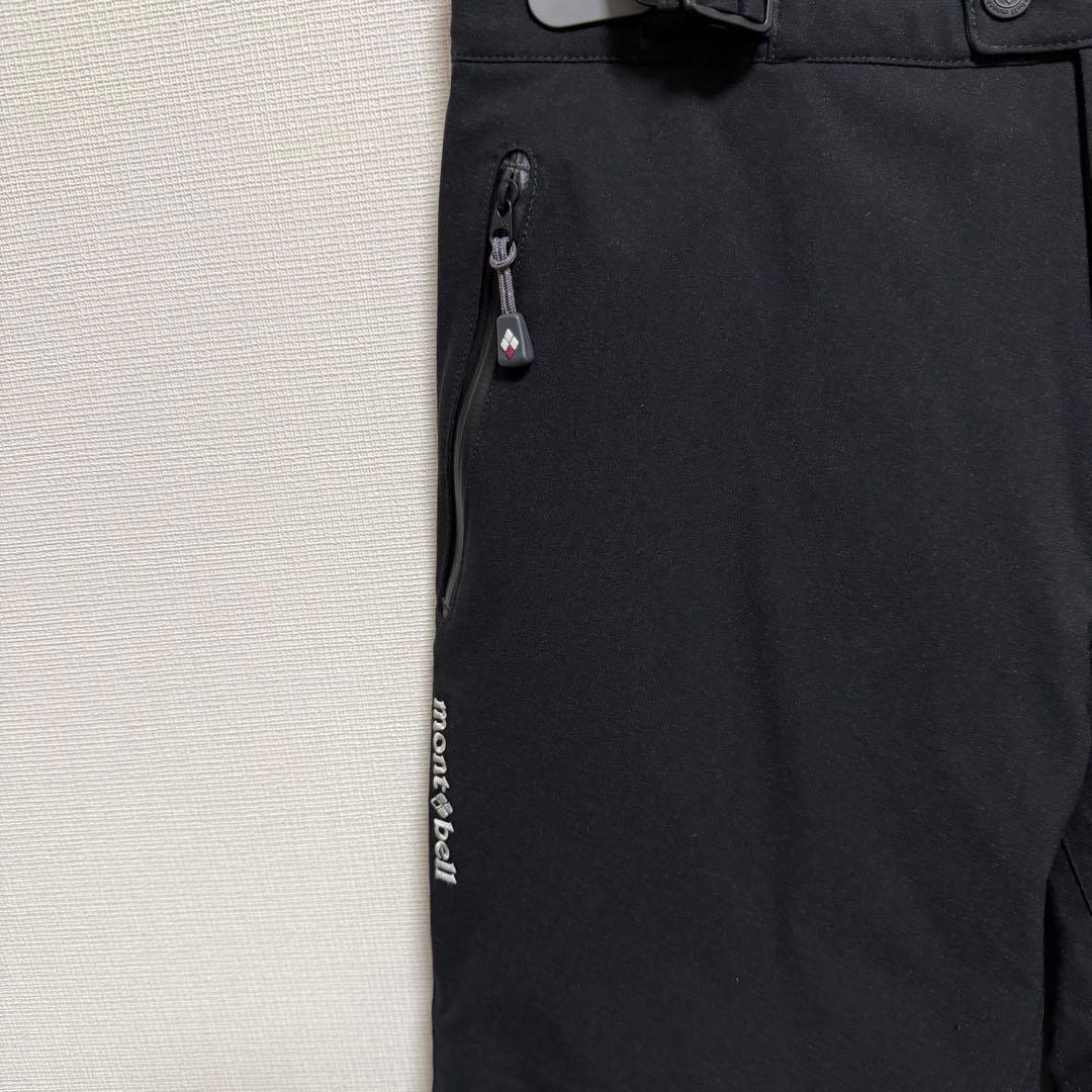 美品　モンベル ドライテックインシュレーテッドパンツ レディース M-Sブラック