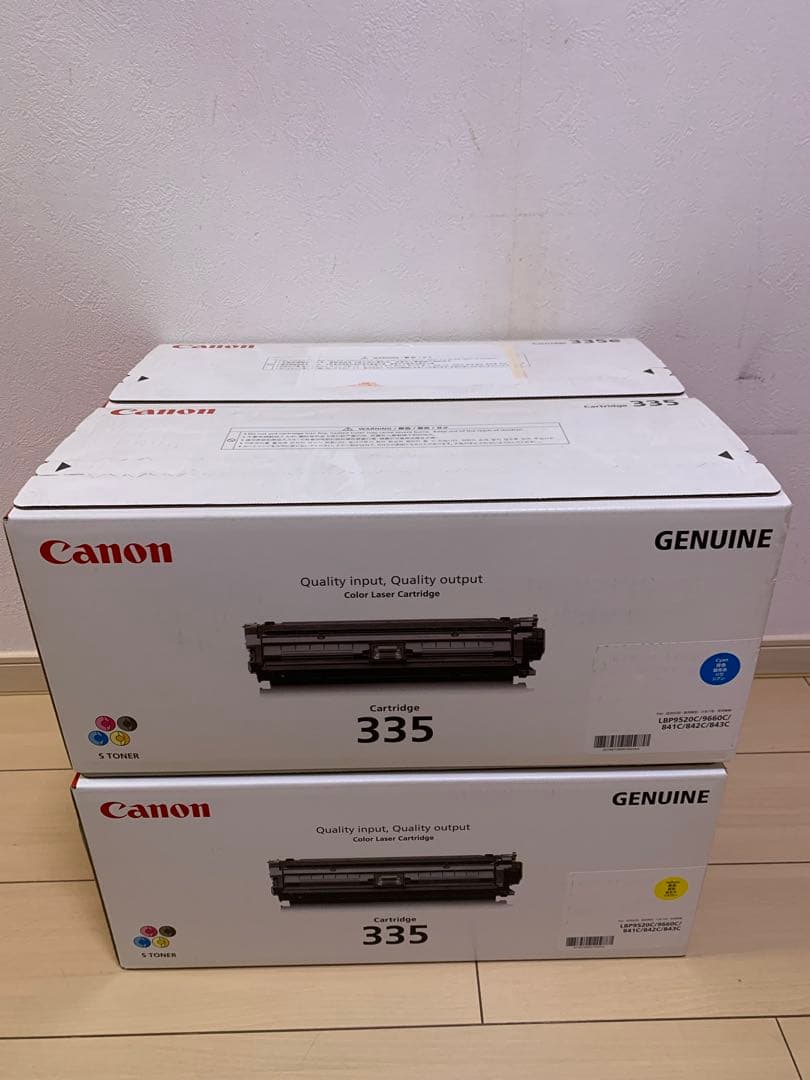 キャノン 335 トナーカートリッジ4個セット