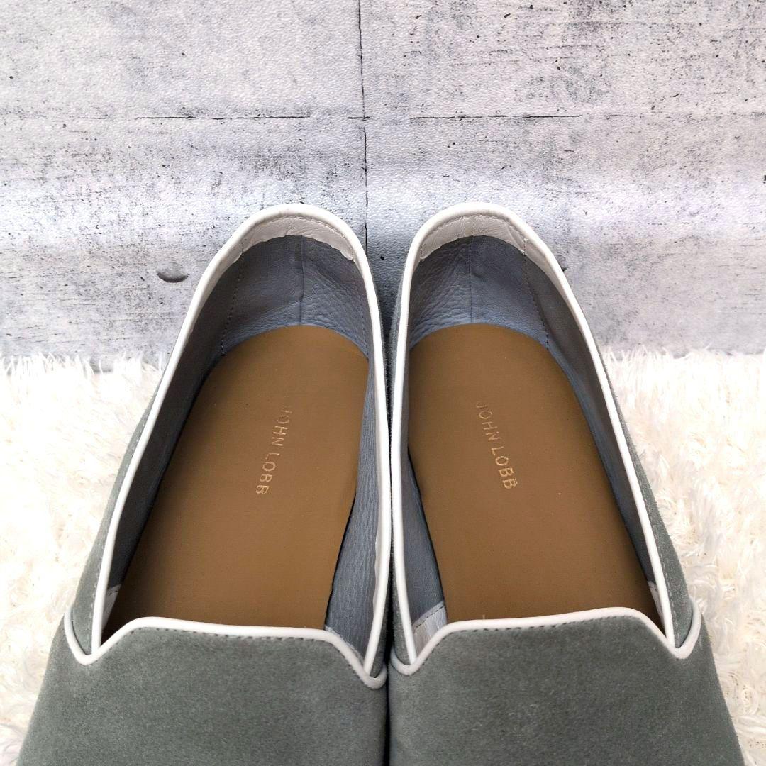 【定価143000円 極美品】ジョンロブ　ショア　スリッポン　スエード　8695