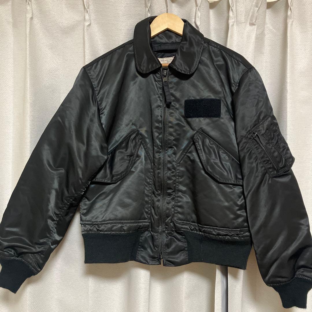 米軍　実物　cwu-45p 80s ブラック　フライトジャケット