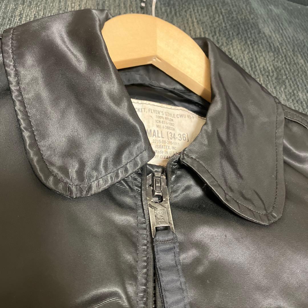 米軍　実物　cwu-45p 80s ブラック　フライトジャケット