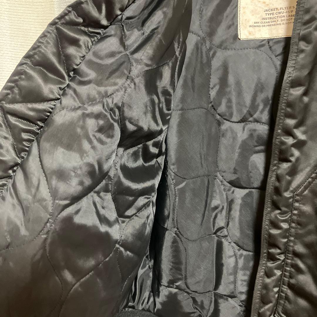 米軍　実物　cwu-45p 80s ブラック　フライトジャケット