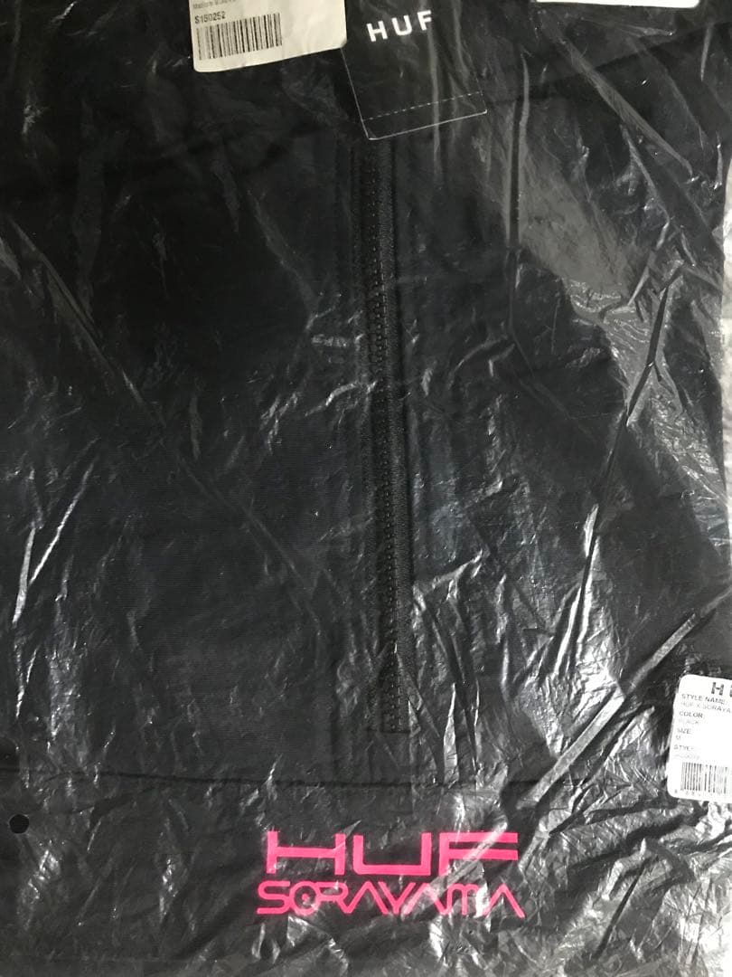 HUF × SORAYAMA ANORAK JACKET M ブラック ハフ