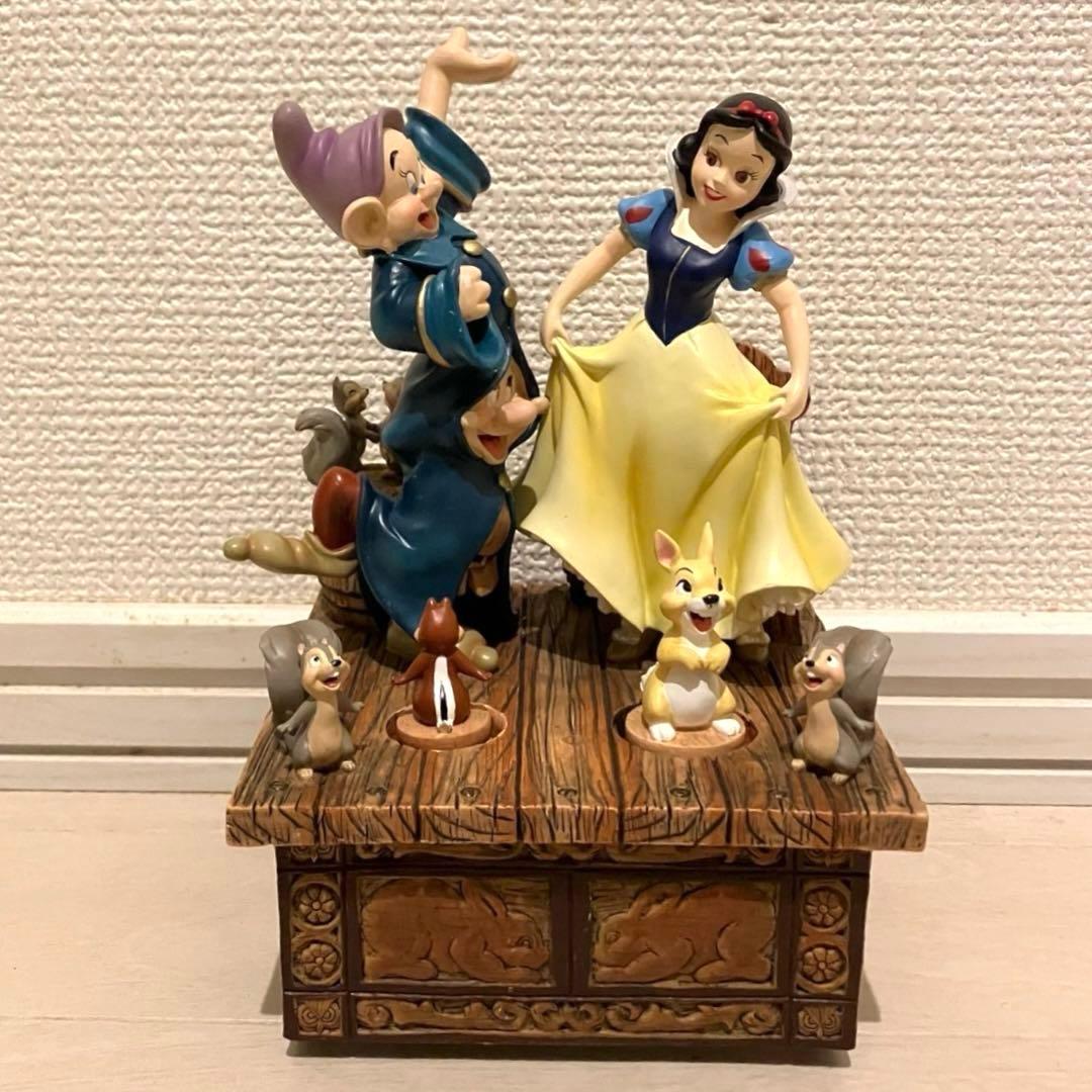 希少 白雪姫 ドワーフ オルゴール からくりオルゴール ディズニー Disney