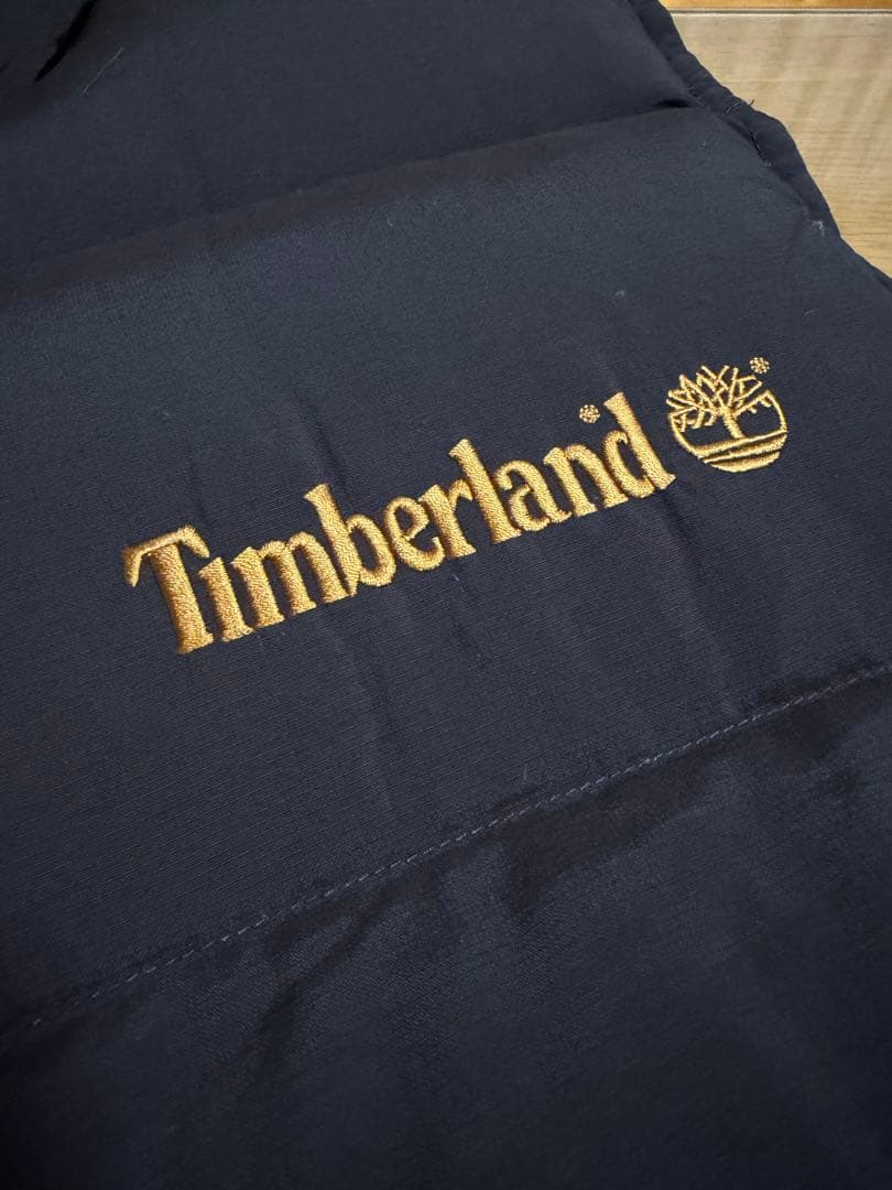 90s timberland ダウンベスト　刺繍