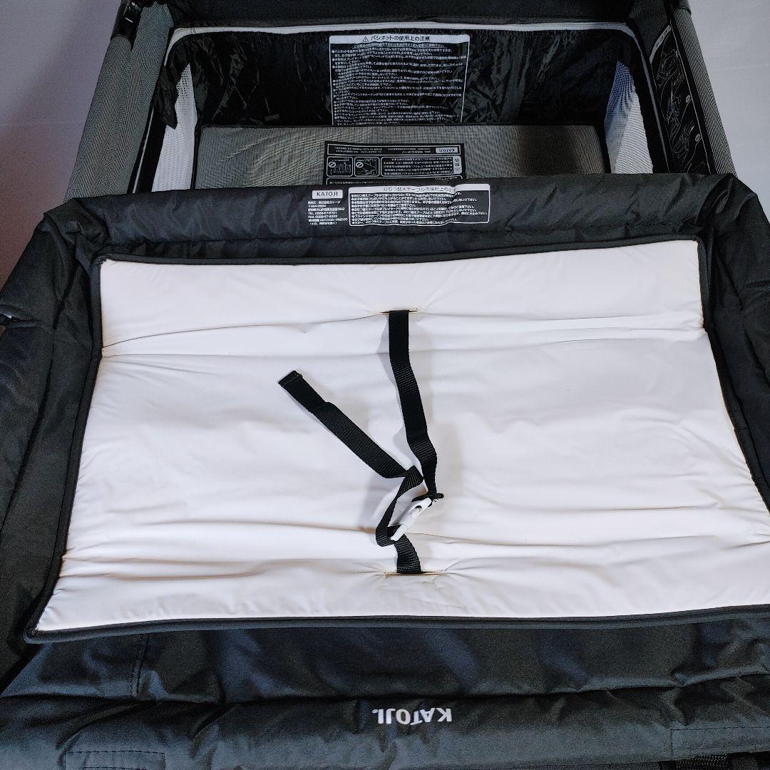 【美品】 KATOJI ベビーベッド New York Baby 146