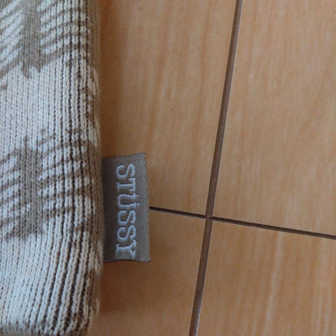 h*a様 90年代〜Stussyステューシー ベージュとブラウンのニット帽ビーニ