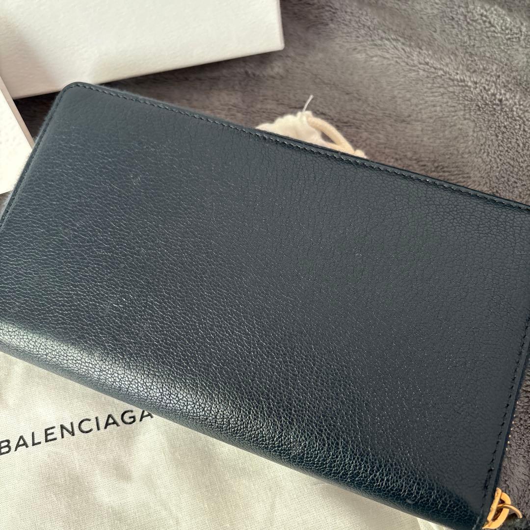 BALENCIAGA 長財布 ネイビー