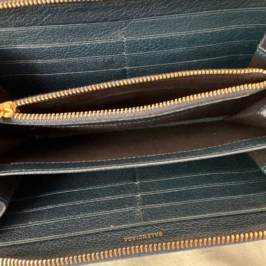 BALENCIAGA 長財布 ネイビー