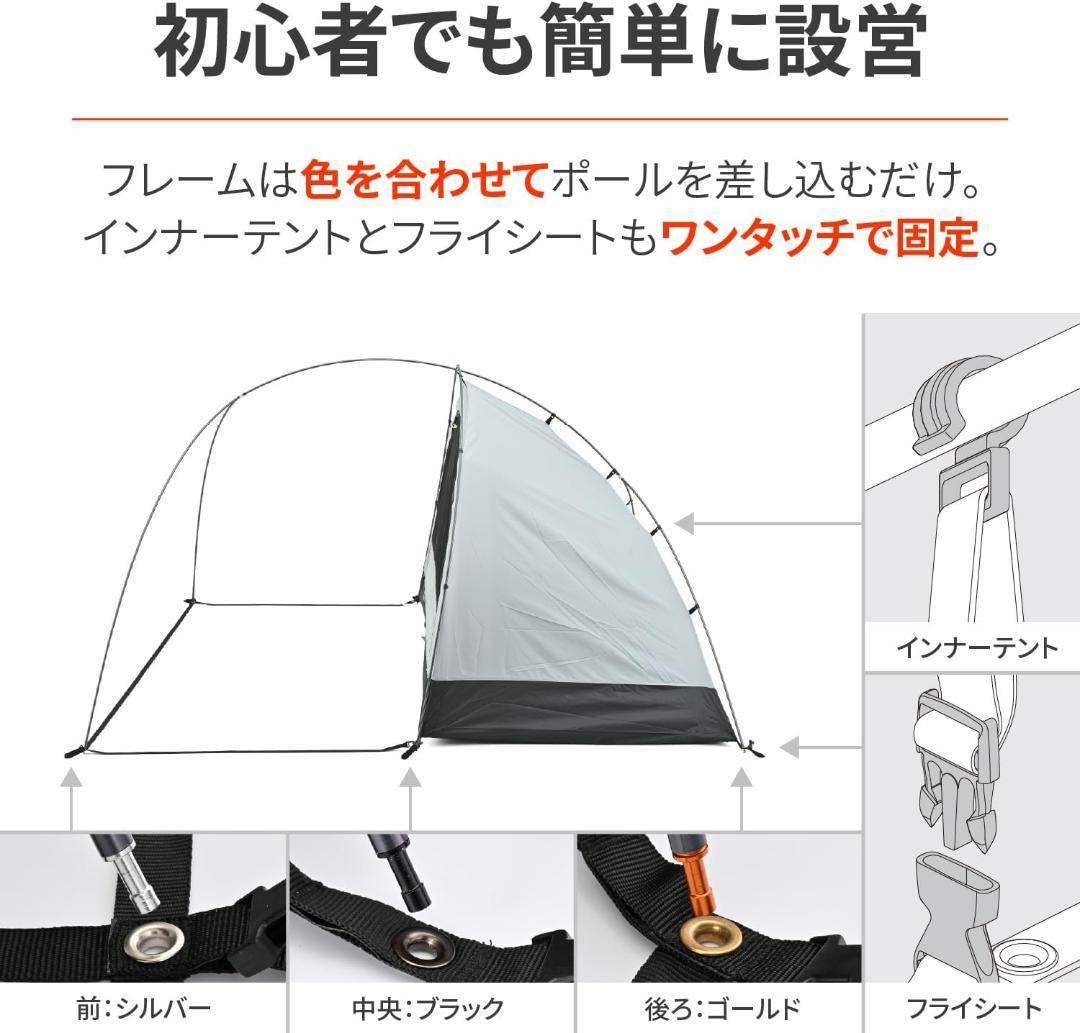 使用2回 焚火無 マエヒロドームプラス＆グランドシート付（注意：初期ペグ無し）