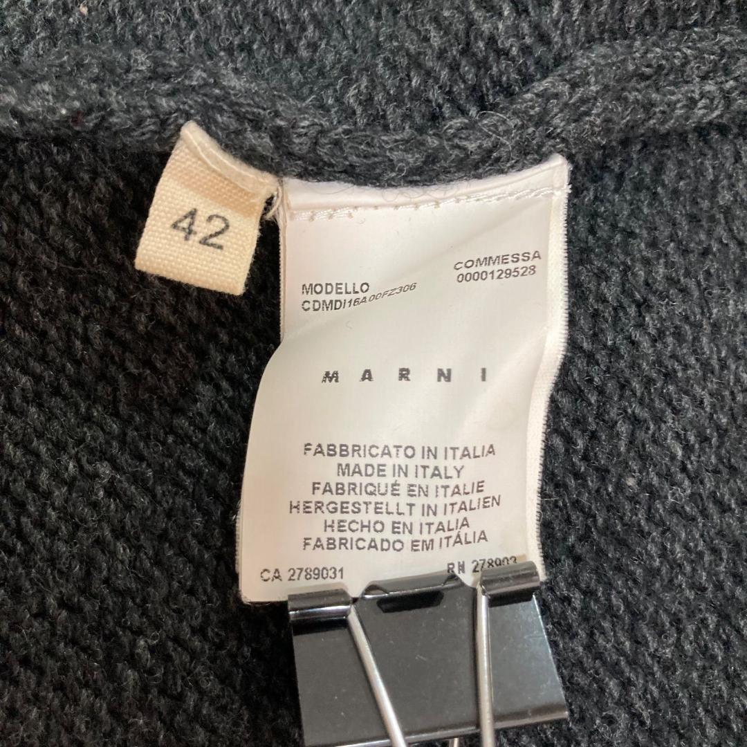 17042✨マルニ 42 カシミヤ混 リボン ウール ニットジャケット ブルゾン