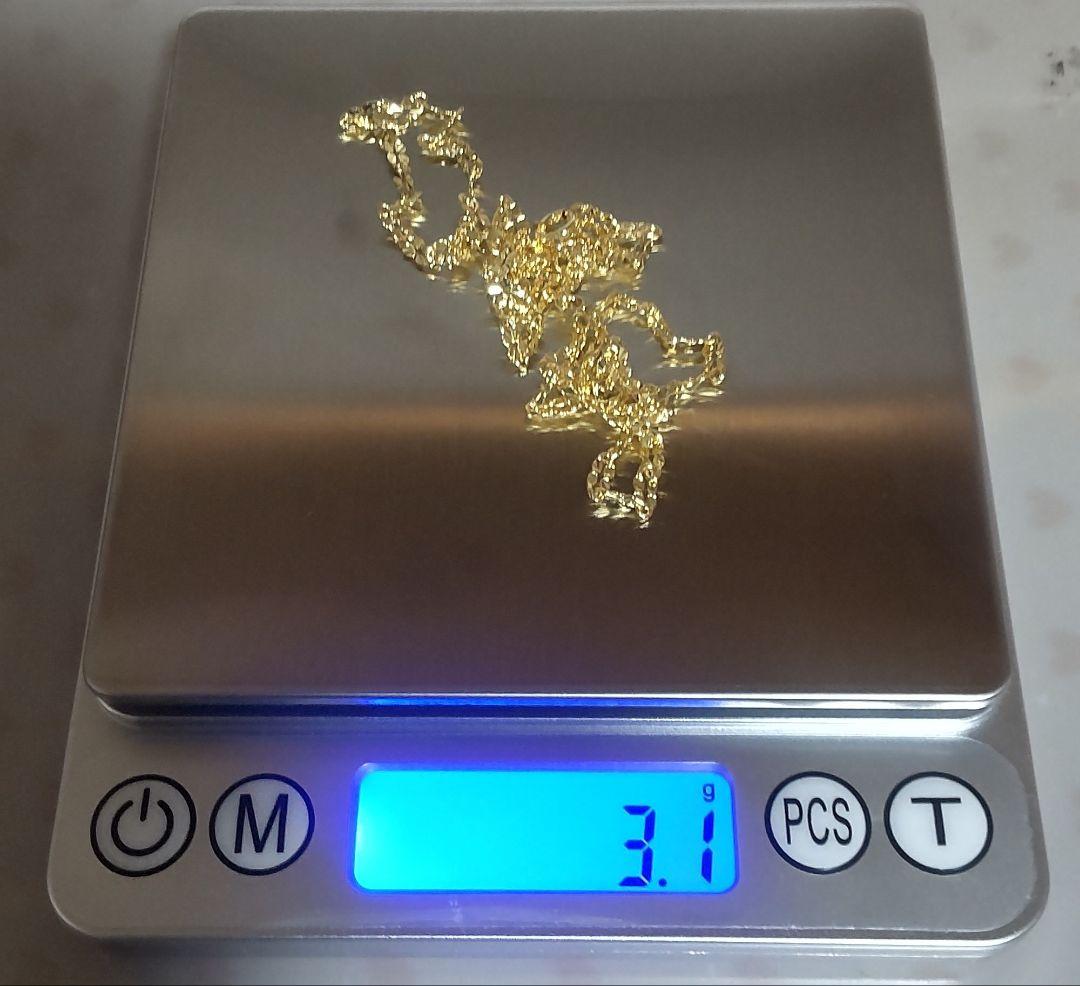 ゴールド k24金製 花模様 ネックレス 大人気 45cm 鑑定書付き